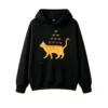 主图_1 Buzo con capucha Algodón Estampada Gato Copas Diseño Original Casual
