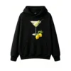 Buzo con capucha Algodón Estampado Cóctel Martini Limón Diseño Casual