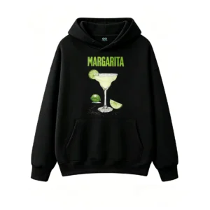 Buzo con capucha Algodón Estampa Margarita Cóctel Trago Verano Premium