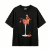 Remera Algodón Estampado Pin Up Navidad Cóctel Premium