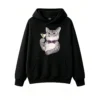 主图_1 Buzo con capucha Algodón Estampado Gato Martini Elegante Premium