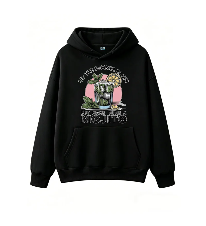 主图_1 Buzo con capucha Algodón Estampada Diseño Mojito Verano Casual Premium