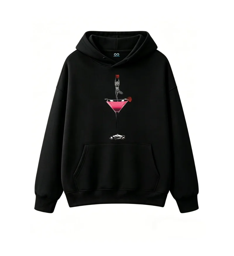 主图_1 Buzo con capucha Algodón Estampado Yoga Cóctel Diseño Original Casual