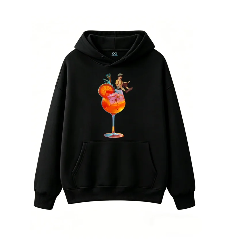 主图_1 Buzo con capucha Algodón Estampado Cóctel Arte Vintage Casual Premium