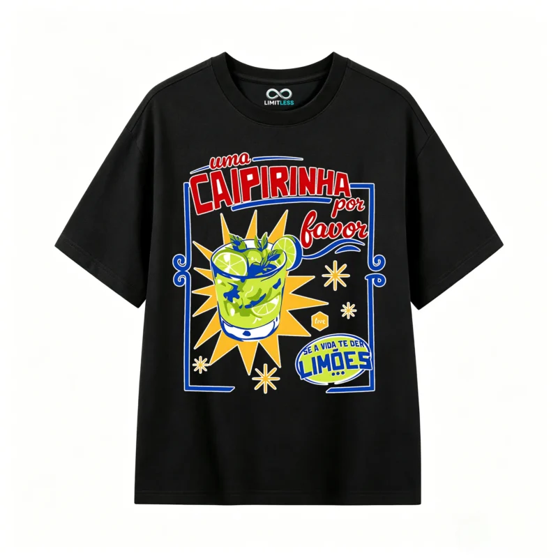 Remera Algodón Estampada Caipirinha Verano Casual Premium