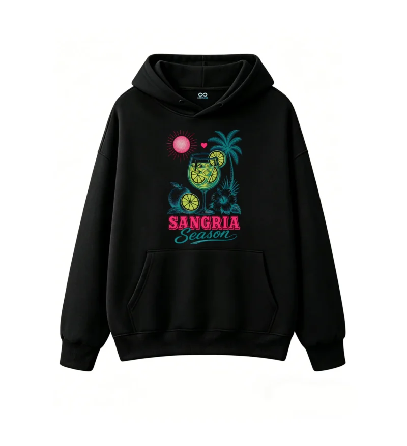 主图_1 Buzo con capucha Algodón Estampada Sangria Verano Casual Playa Premium