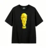 Remera Algodón Copa Mundial Pixel Art Diseño Futbol Premium