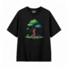 Remera Algodón Árbol Pixel Art Estampado Casual Vintage
