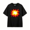 Remera Algodón Estampado Explosión Pixel Art Premium Trendy