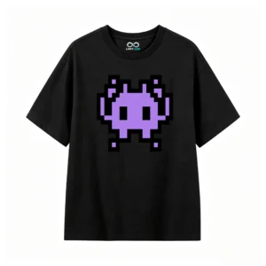 主图_1 Remera Algodón Estampado Pixel Art Retro Gamer Calidad Premium
