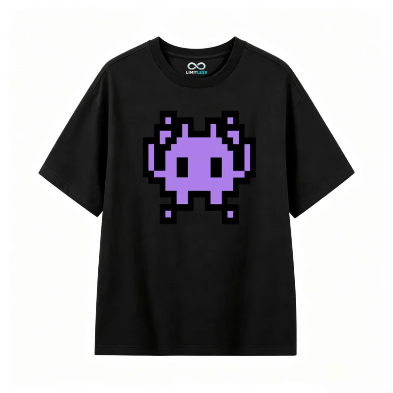 主图_1 Remera Algodón Estampado Pixel Art Retro Gamer Calidad Premium
