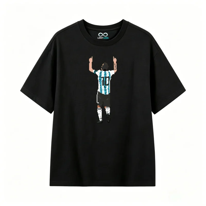 Remera Algodón Estampada Selección Argentina Messi 10 Casual