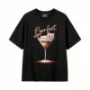 主图_1 Remera Algodón Estampada Gato Cóctel Purrfect Diseño Verano