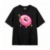 Remera Algodón Estampado Pixel Art Dona Diseño Oversize Trendy