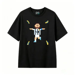 主图_1 Remera Algodón Pixel Messi Argentina Estampado 10 Premium
