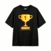 Remera Algodón Estampada Pixel Art Trofeo Gamer Vintage