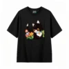 Remera Algodón Estampado Pixel Art Gato Kawaii Premium