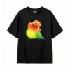 主图_1 Remera Algodón Estampado Pixel Art Loro Diseño Retro Gamer
