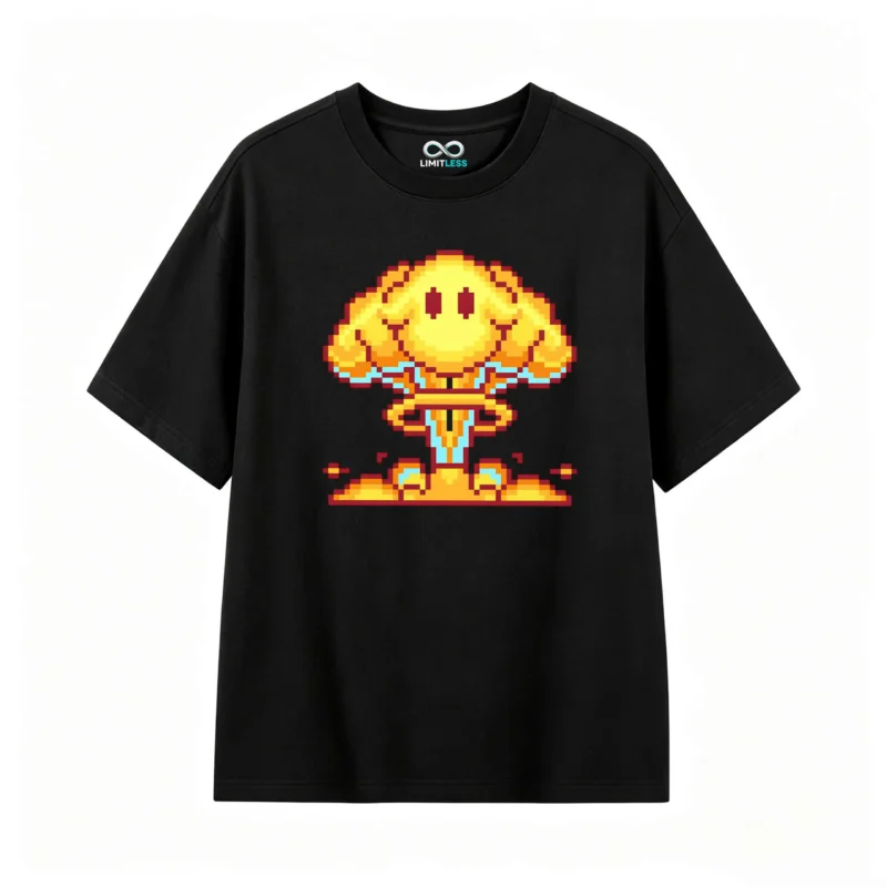 主图_1 Remera Algodón Estampado Pixel Art Diseño Gaming Premium