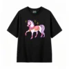 主图_1 Remera Algodón Estampado Pixel Art Caballo Kawaii Trendy