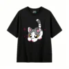 Remera Algodón Estampado Pixel Art Gato Estilo Y2K Casual
