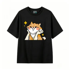 主图_1 Remera Algodón Estampado Pixel Art Diseño Gamer Moda Casual