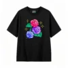 主图_1 Remera Algodón Estampado Rosas Pixel Art Diseño Urbano Premium