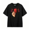 Remera Algodón Estampado Pixel Art Tarjeta Roja Full Premium