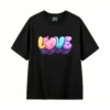 Remera Algodón Estampado Love Pixel Art Diseño Y2K Casual