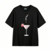 Remera Algodón Estampado Cocktail Clavado Diseño Premium
