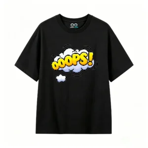 主图_1 Remera Algodón Estampado Ooops Pixel Art Diseño Urbano Premium