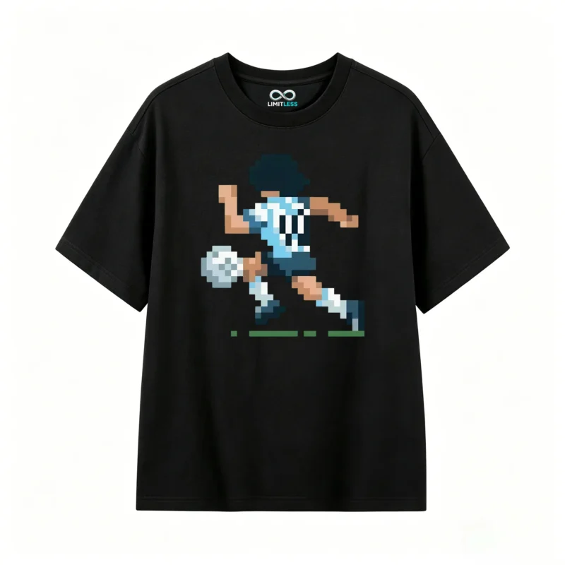 主图_1 Remera Algodón Pixel Art Futbol Argentina 10 Premium