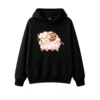 主图_1 Buzo con Capucha Algodón Estampado Oveja Pixel Art Diseño Kawaii Premium