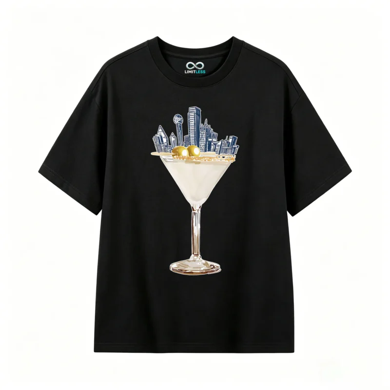 Remera Algodón Martini Ciudad Estampado Original Premium