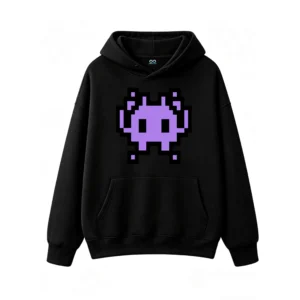主图_1 Buzo con Capucha Algodón Estampado Pixel Art Gamers Retro Calidad Premium