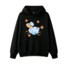 主图_1 Buzo con Capucha Algodón Estampado Oveja Pixel Art Diseño Kawaii