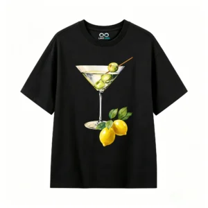 主图_1 Remera Algodón Estampado Martini Limón Premium Trendy