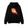 主图_1 Buzo con Capucha Algodón Estampado Pixel Art Cometa Fuego Gamer Premium