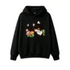 主图_1 Buzo con Capucha Algodón Estampado Gato Pixel Art Kawaii Urbano