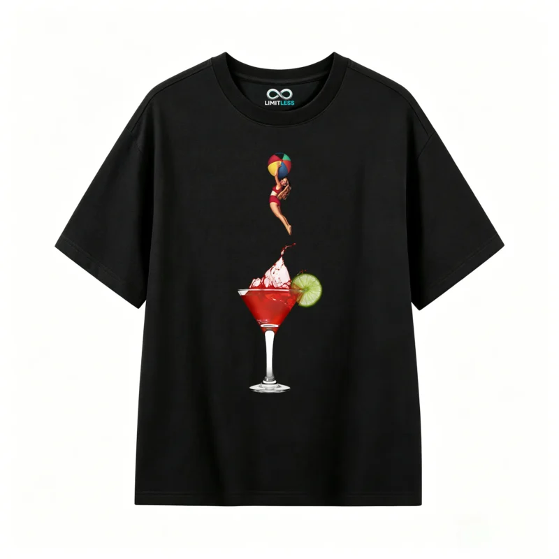 Remera Algodón Estampado Cóctel Verano Casual Premium