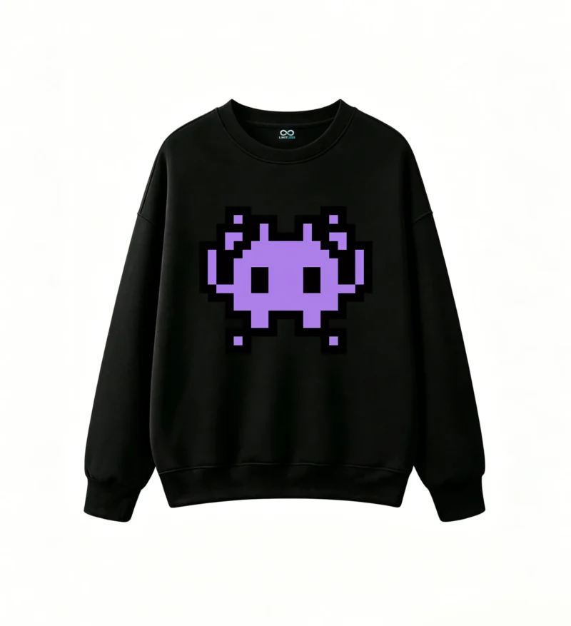 Buzo cuello redondo Algodón Estampado Pixel Art Gamers Retro Calidad Premium