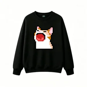 主图_1 Buzo cuello redondo Algodón Estampado Pixel Art Diseño Retro Gamer Cool