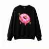 主图_1 Buzo cuello redondo Algodón Estampado Donut Pixel Art Diseño Casual Moda