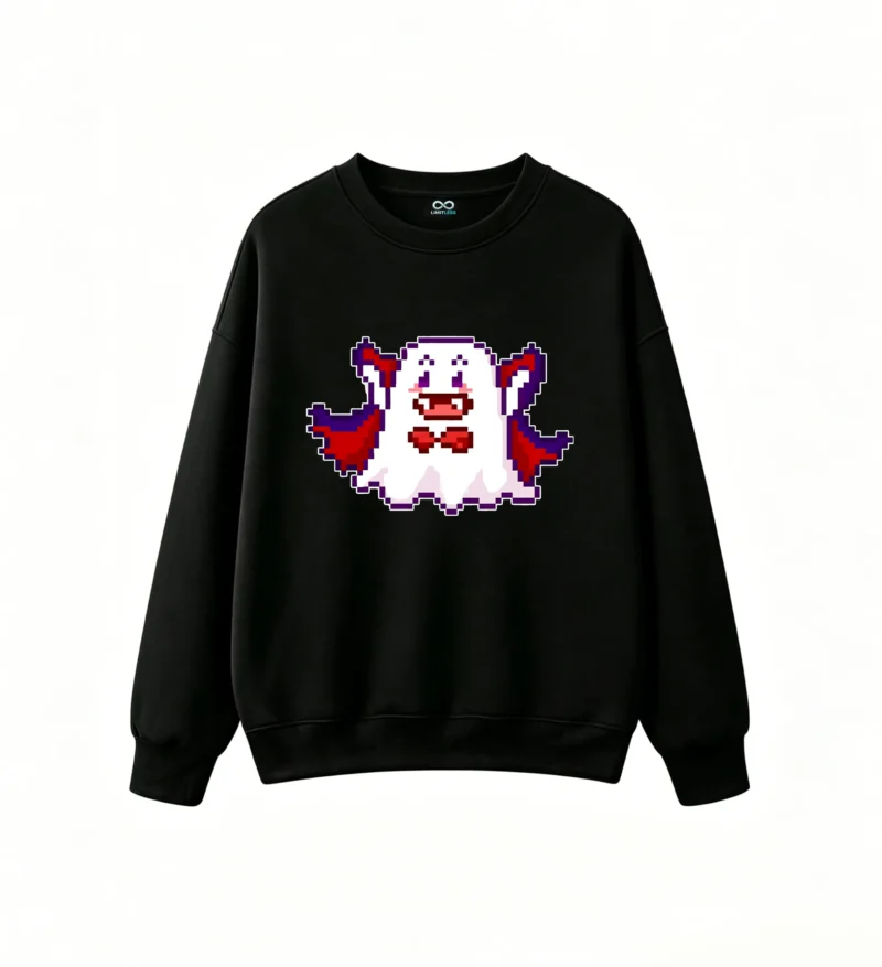 Buzo cuello redondo Algodón Estampado Pixel Art Gamer Diseño Retro Casual