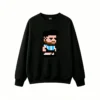 Buzo cuello redondo Algodón Estampado Pixel Art Futbol Argentina Retro