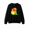 Buzo cuello redondo Algodón Estampado Pixel Art Loro Premium Casual