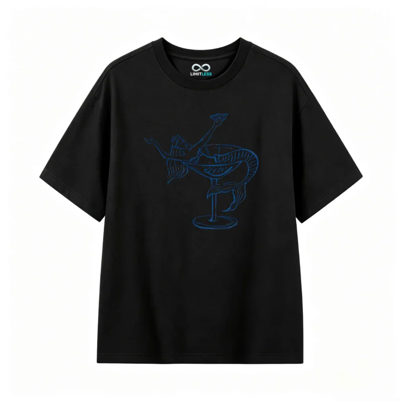 Remera Algodón Estampado Sirena Copa Diseño Original Premium