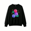 Buzo cuello redondo Algodón Estampado Rosas Pixel Art Diseño Urbano Cool