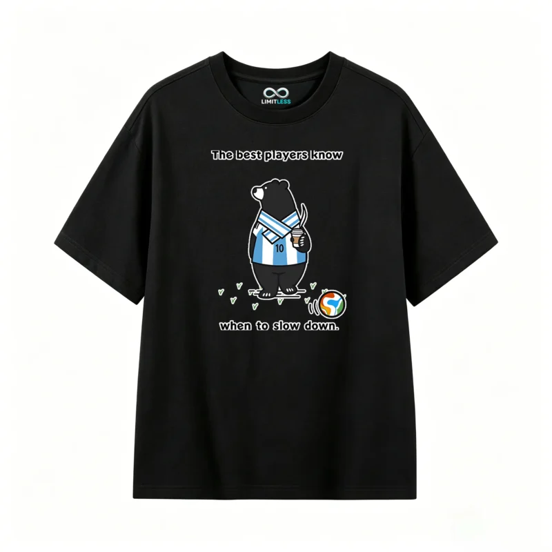 Remera Algodón Estampada Oso Selección Argentina Premium