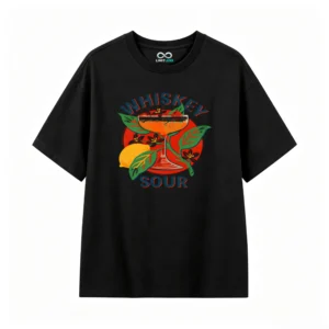 主图_1 Remera Algodón Estampada Whiskey Sour Cóctel Premium